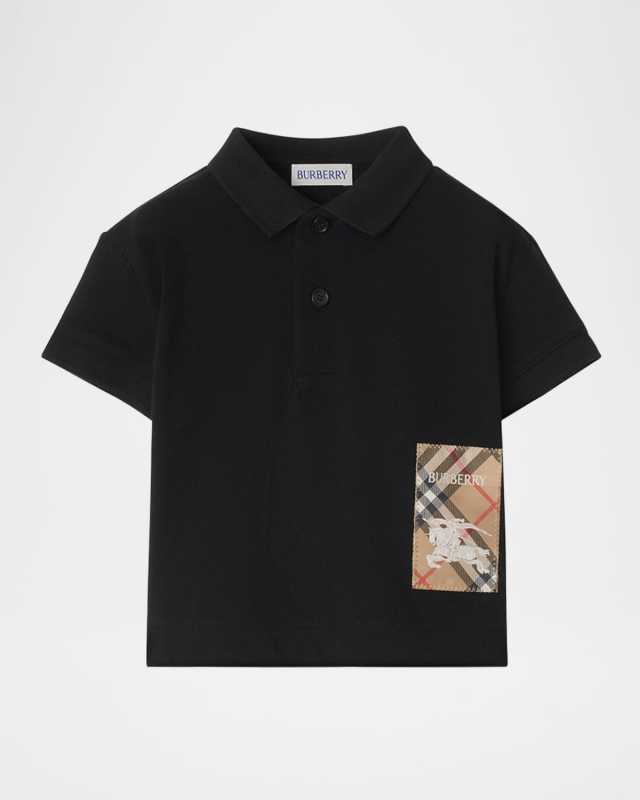 Boy's Johane EKD Logo-Patch Polo Shirt, Size 6M-2